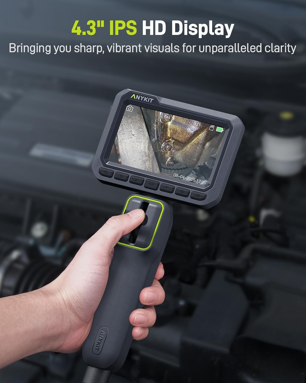 5.5mm Slim Probe Two-Way 210° Articulating Borescope Inspection Camera 32GB card