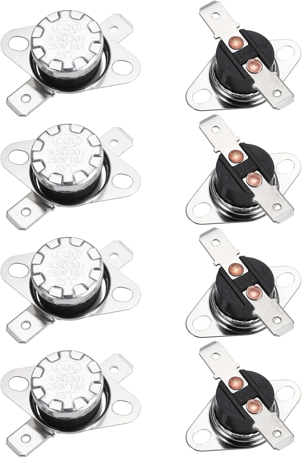KSD301 85°C 185°F 10A Normally Closed N.C Adjustable Snap D Number of Items: 8