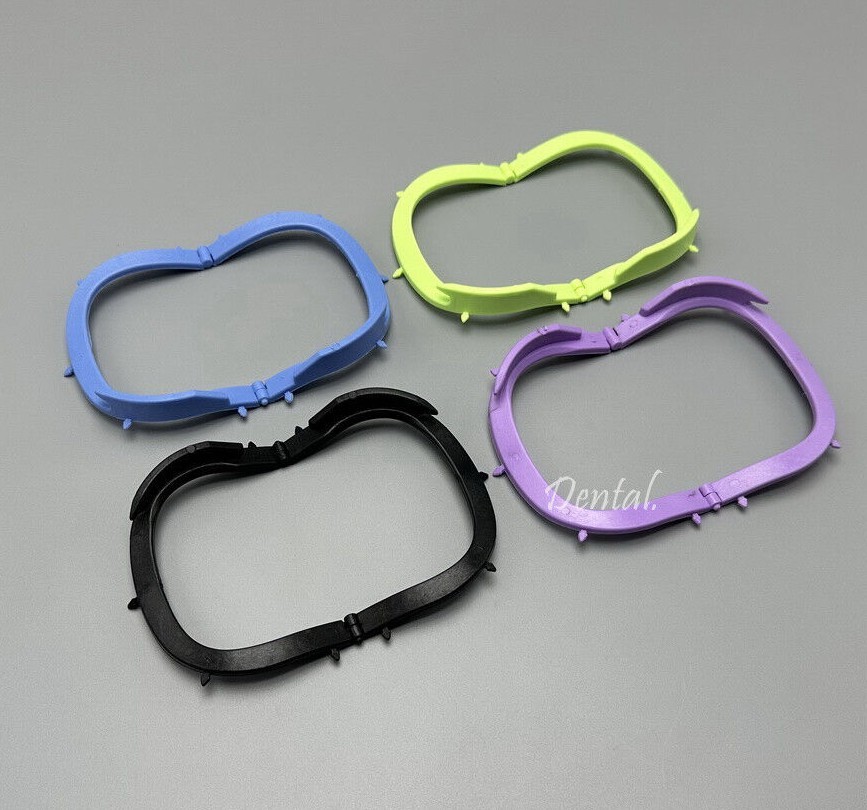 Dental Foldable Bracket Frame Plastic Rubber Dam Sheet Frames Oral Barrier Tool