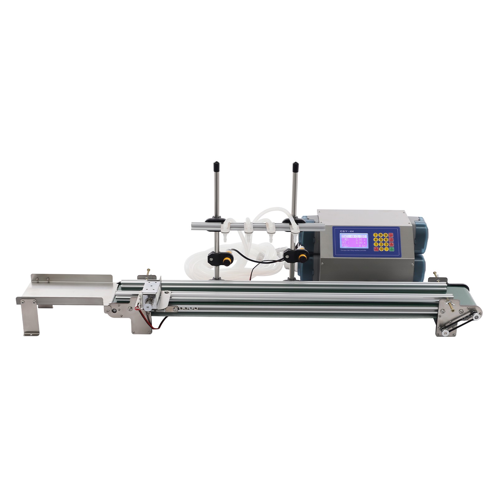 4 Heads Automatic Liquid Filling Machine 10–500ml Peristaltic Pump Bottle Filler