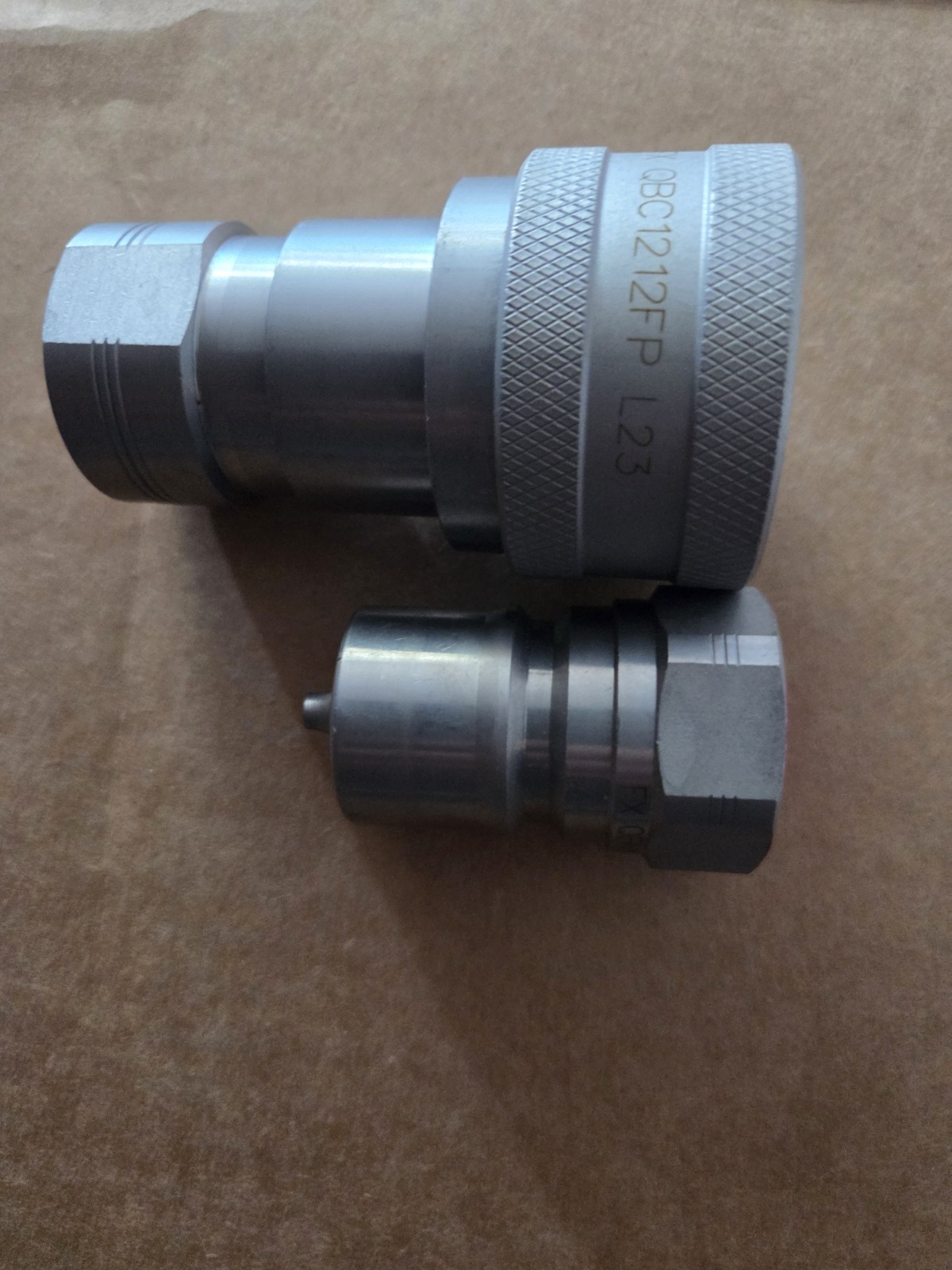 1 set 3/4″ ISO 7241-1 B Hydraulic Hose Quick Disconnect Couplers