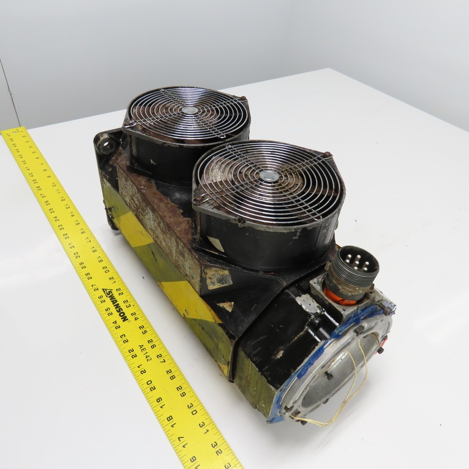 GE Fanuc A06B-015-B075#7008 7.3KW AC Servo Motor 3Ph 184V W/ Fan Parts/Repair