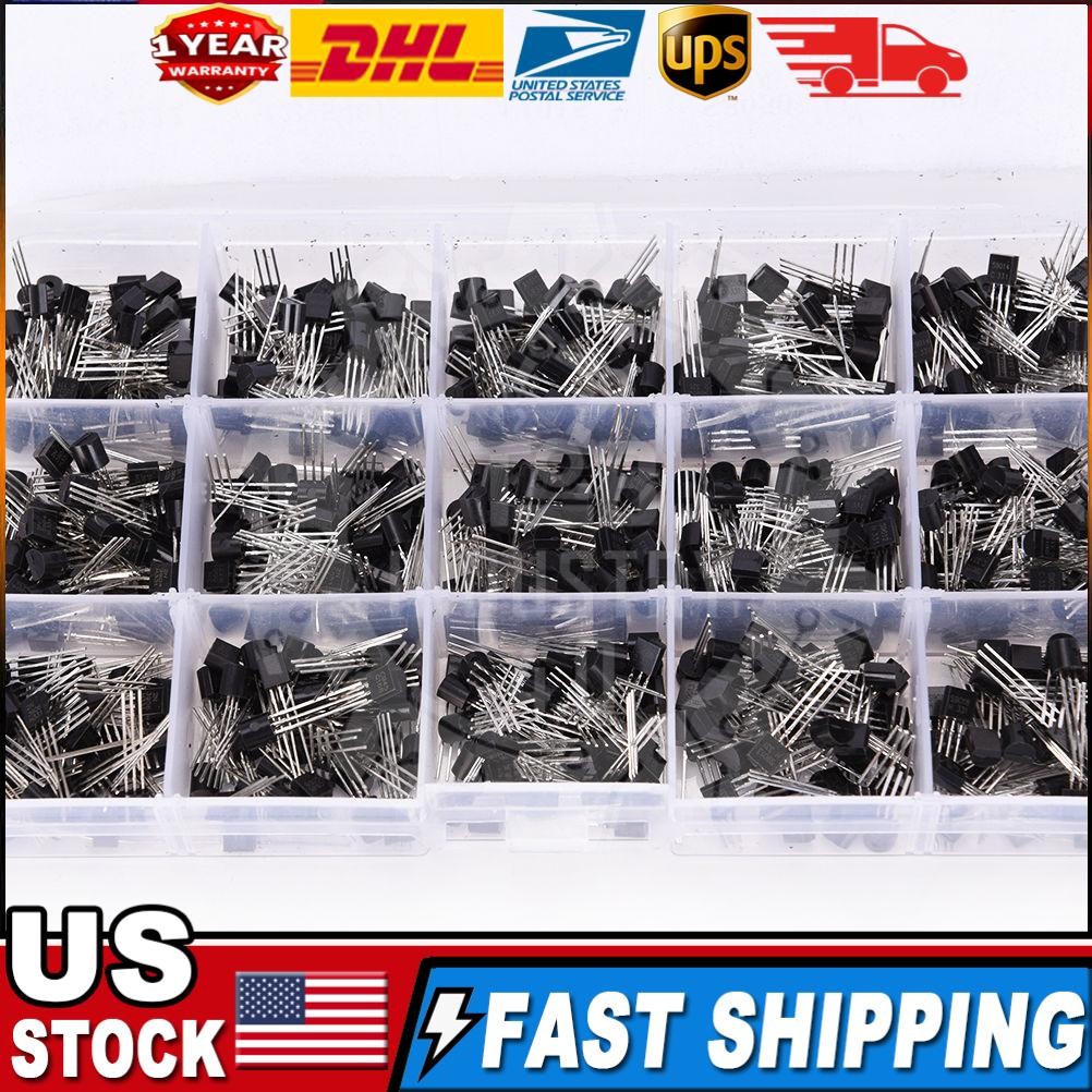 TO-92 Assortment NPN PNP DIY kit 15 value 600pcs Transistor
