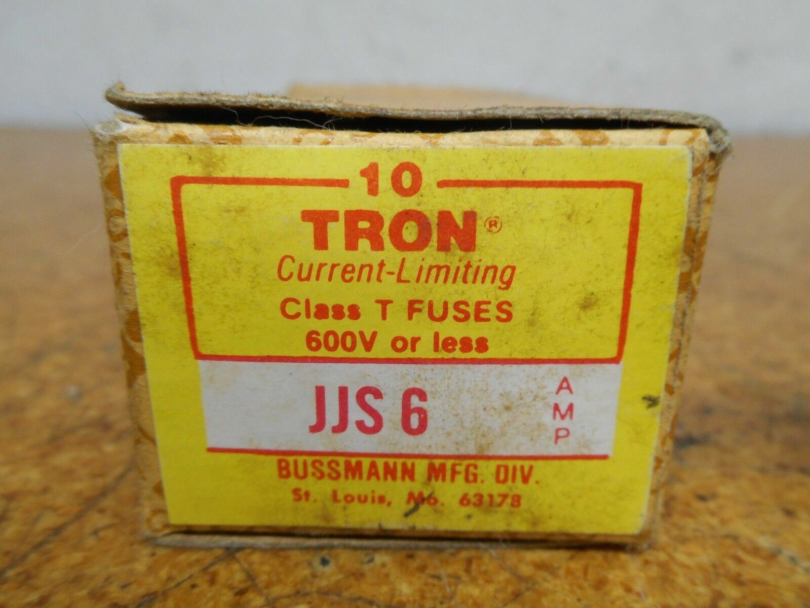 Bussmann Tron JJS-6 Current Limiting Fuses 6A 600V New (Box of 2 Fuses)