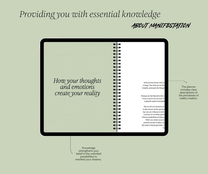 Miracle Stories Manifestation Planner