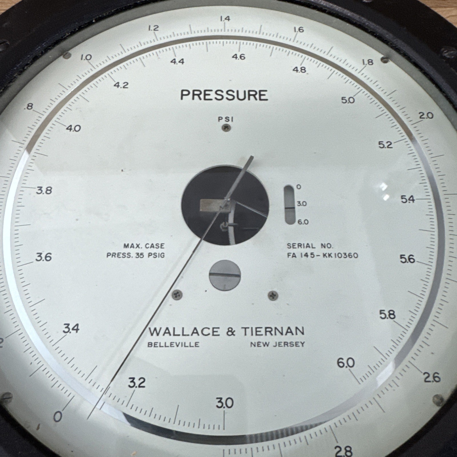 Wallace & Tiernan Pressure Gauge FA 145 – KK10360 Parts Only Glycerin Filled