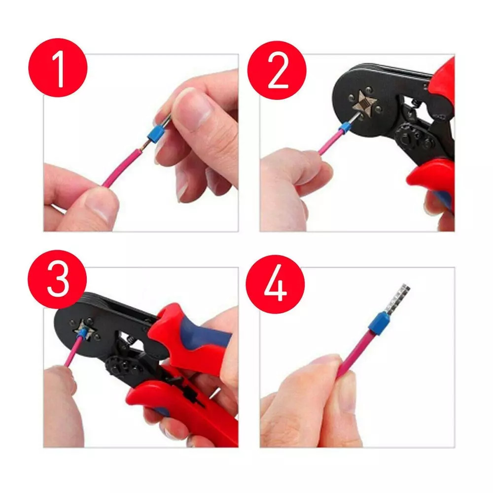 1200PCS Cable Wire Cord Pin End Bootlace Ferrule Terminals Crimp Connectors Kit