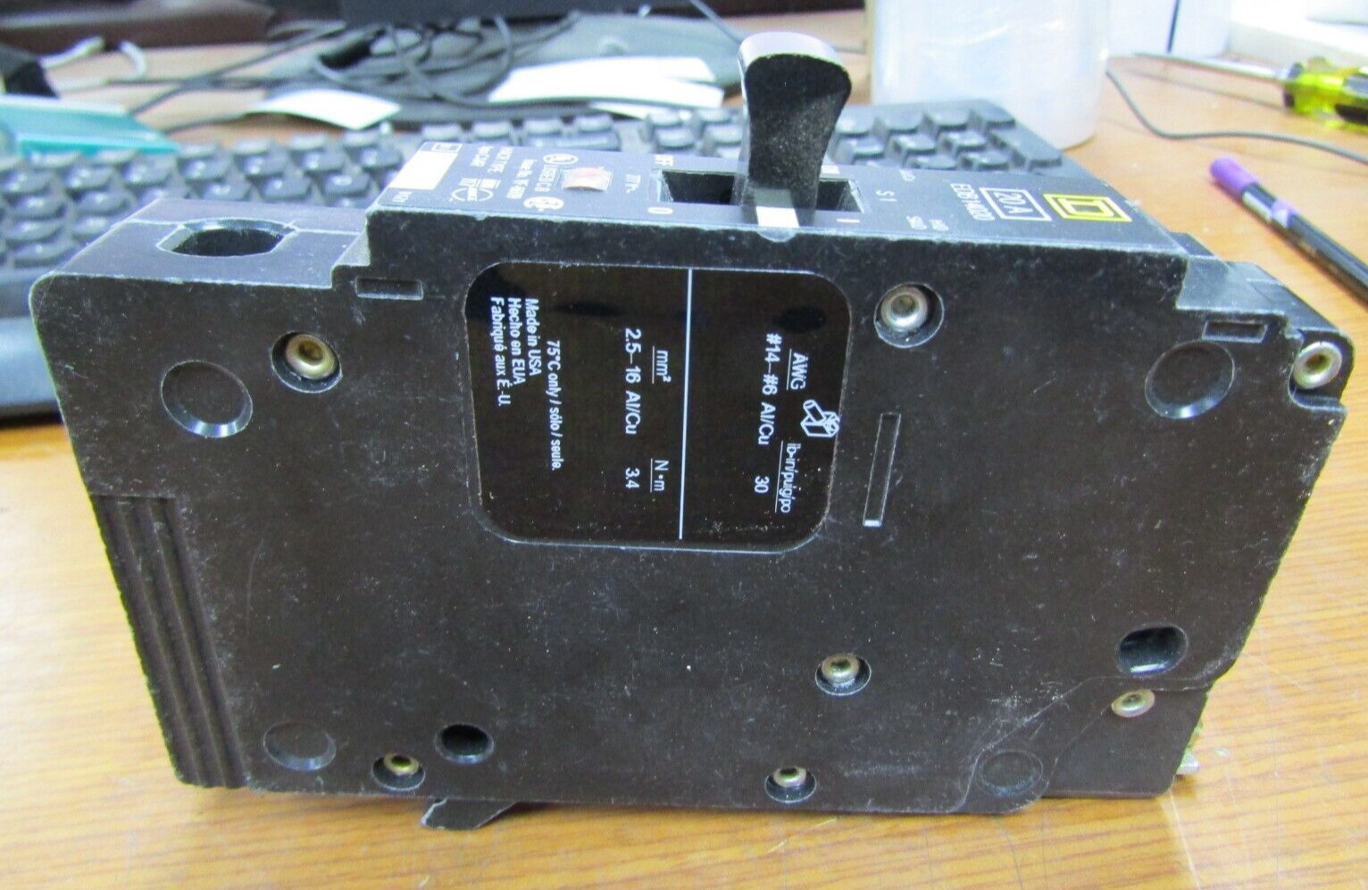 😍 (3) NEW SQUARE D 20 AMP CIRCUIT BREAKER 1 POLE 277 VAC EDB14020