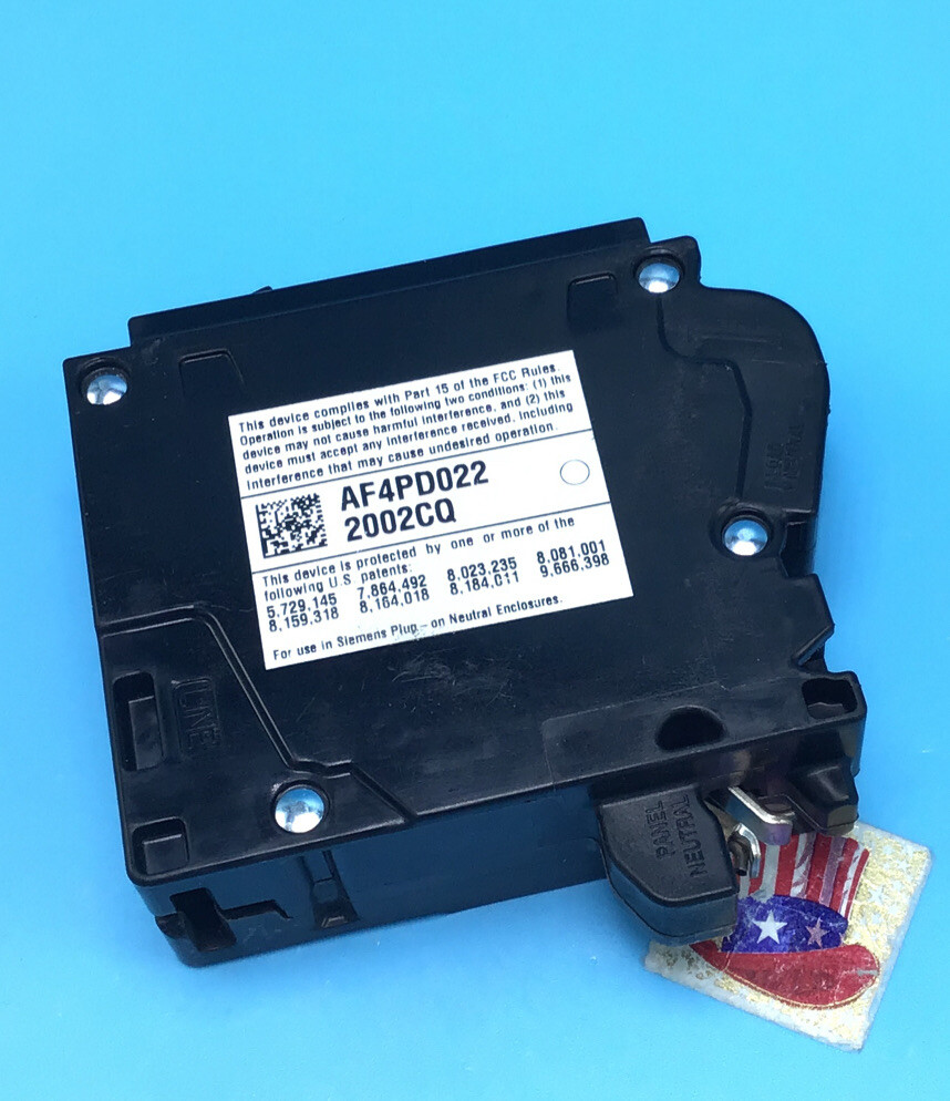 New Circuit Breaker Siemens Q115DFNP Q115DFN 15A Dual AFCI/GFCI Plug On Neutral
