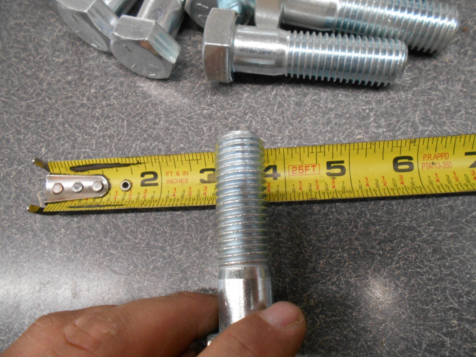 3/4″ x 2-3/4″ Bolt. Grade 5, (LOT OF 9) Capscrew Hex Head Bolt. Coarse #10. NOS!