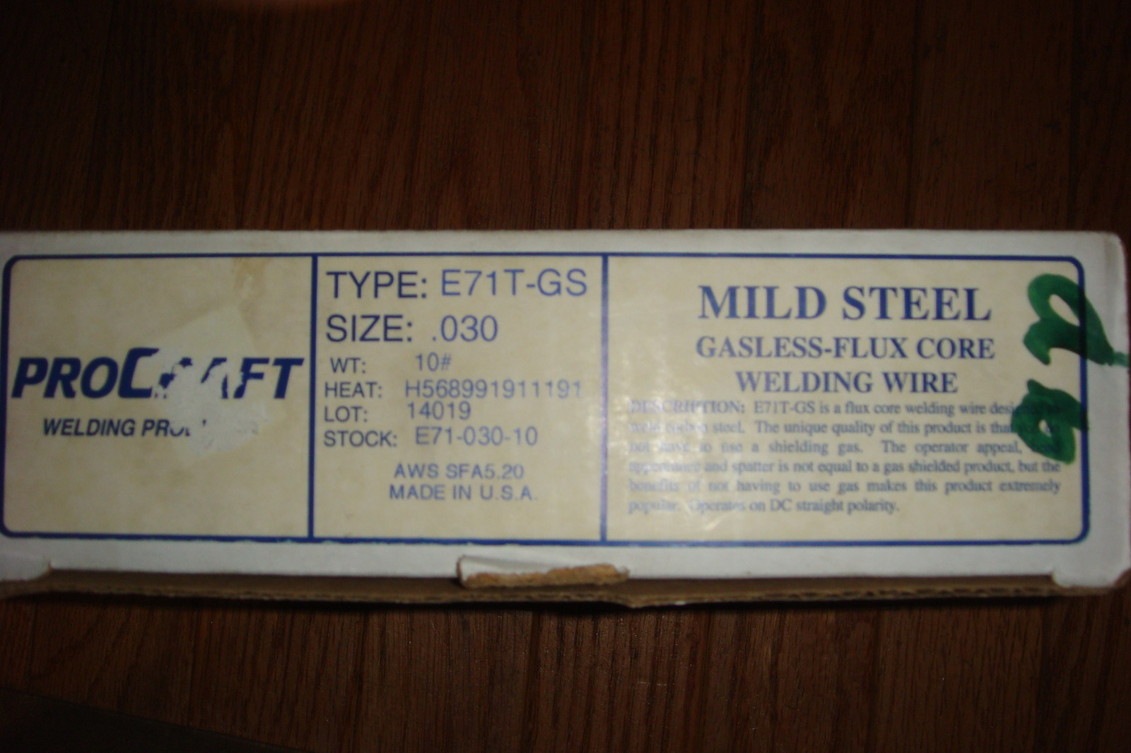 ProCraft Welding Wire Mild Steel E71T-GS Made in USA