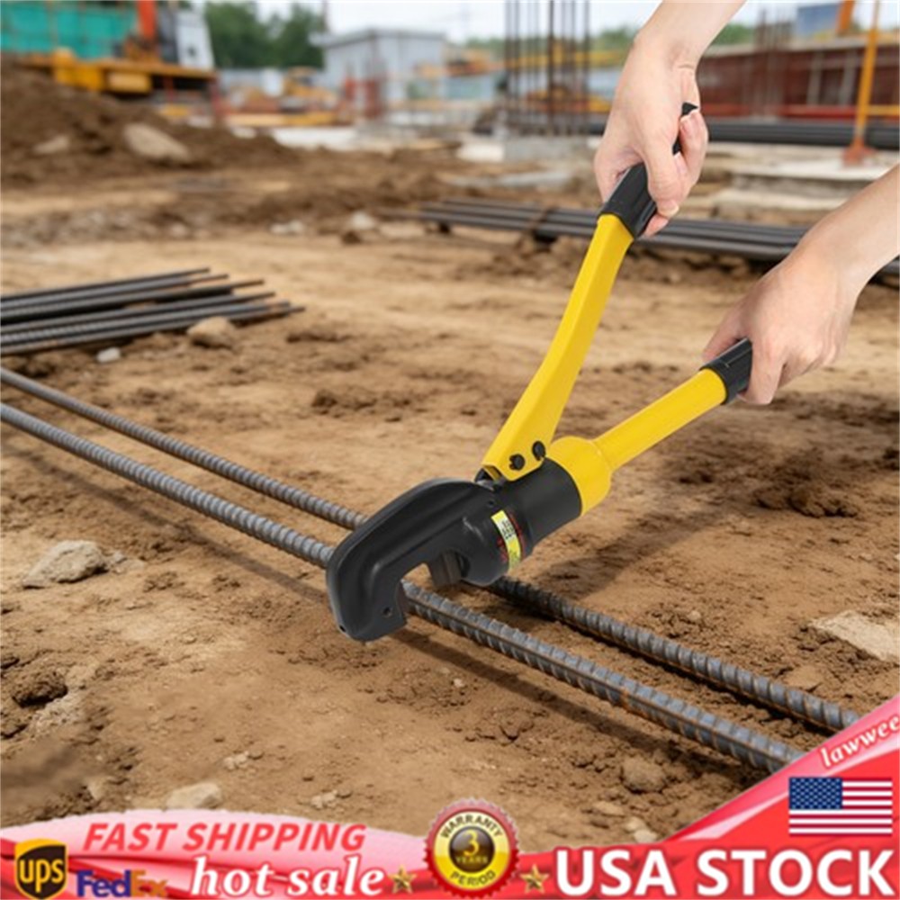 Hydraulic Rebar Cutter Portable 8t Metal Cutter 0.16-0.63in with Portable Box