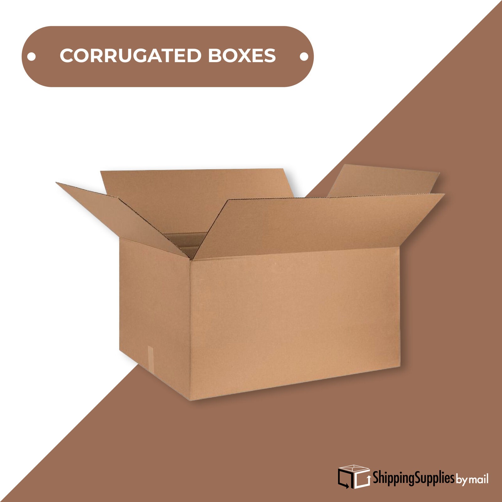 Corrugated Boxes 18 x 18 x 8″ ECT-32 Brown Shipping/Moving/Packing Box 25 Boxes