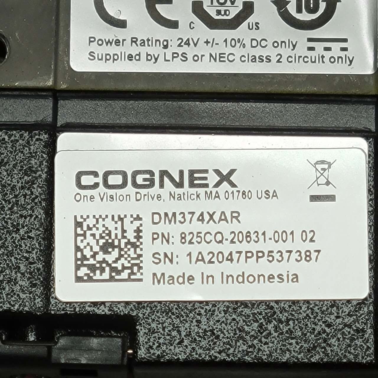 Cognex DataMan DM374X 374XAR Barcode Reader Scanner 821-10079-1R Tested Working