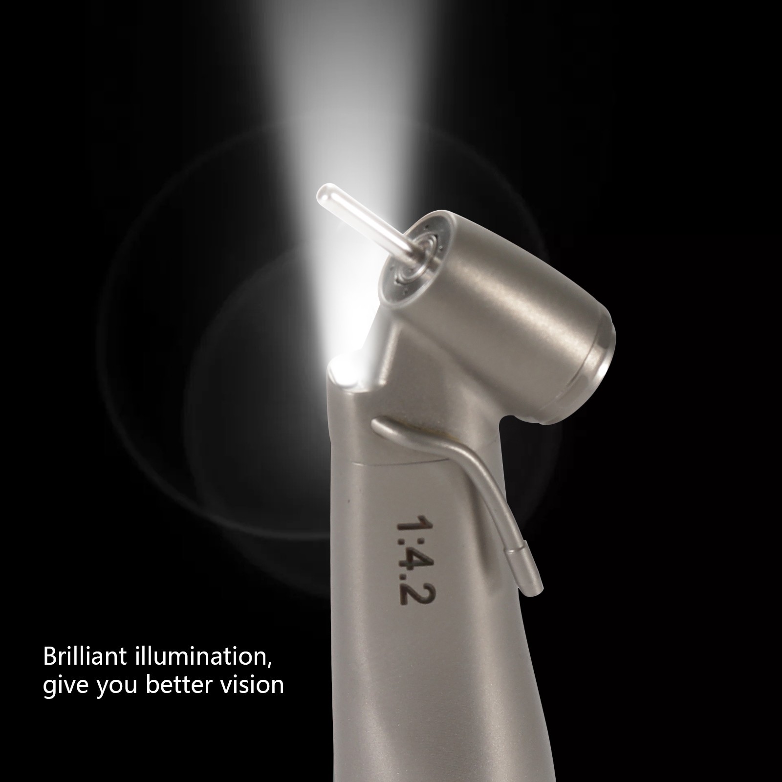 SANDENT Handpiece LED 1:4.2 Contra Angle 45° Surgical External Spray
