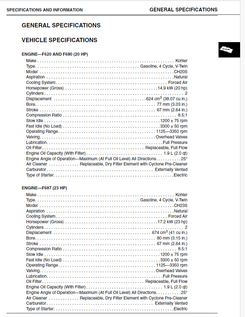 John Deere F620 F680 F687 Z-Trak Lawn Mower Technical Service Manual TM1678 CD