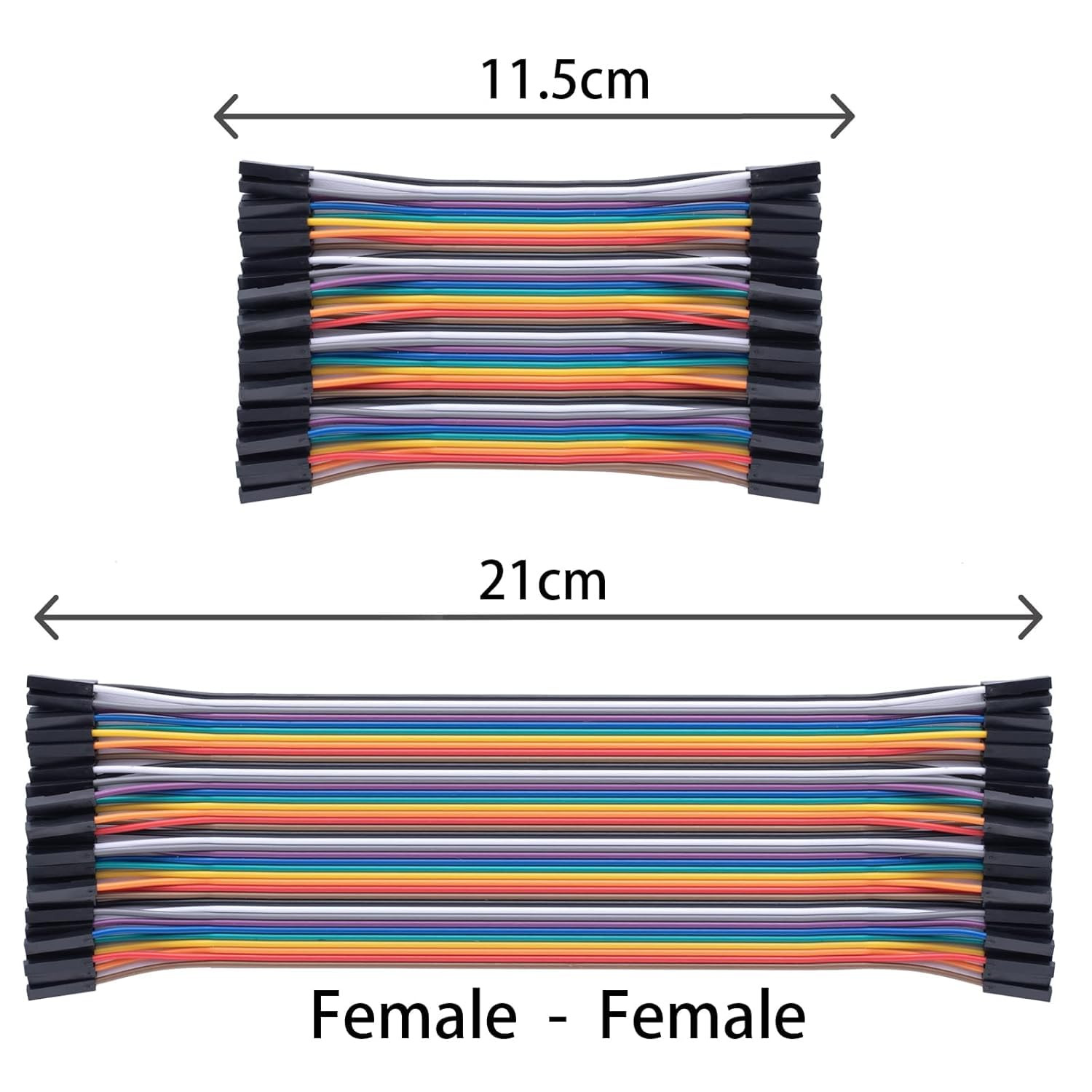 10Cm+20Cm 240Pcs Breadboard Jumper Wires Cable Kit, Male to Female, Female to Ma