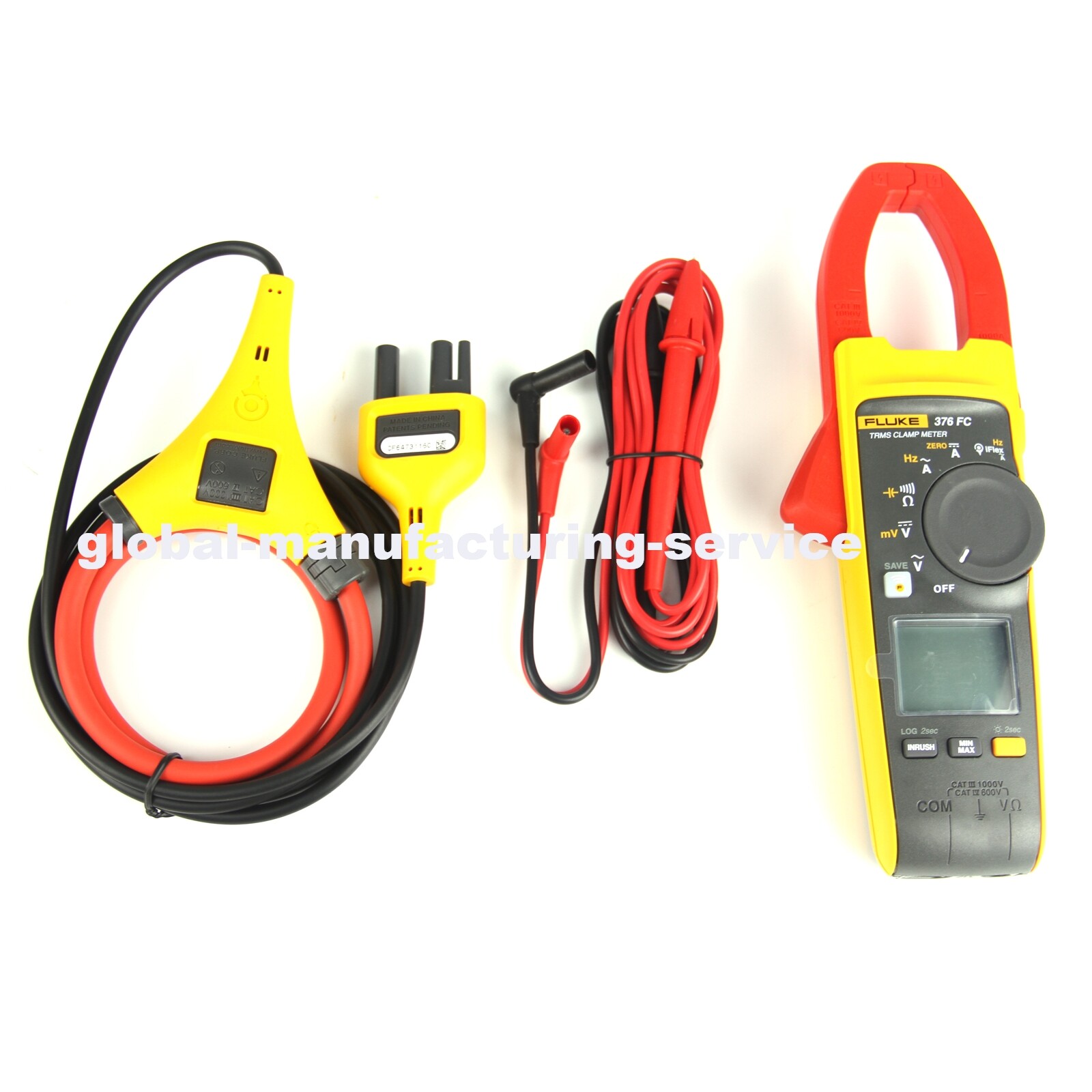 Fluke 376 FC True-RMS AC/DC Volt Ohm Amp Clamp Meter WIFI Connection With iFlex