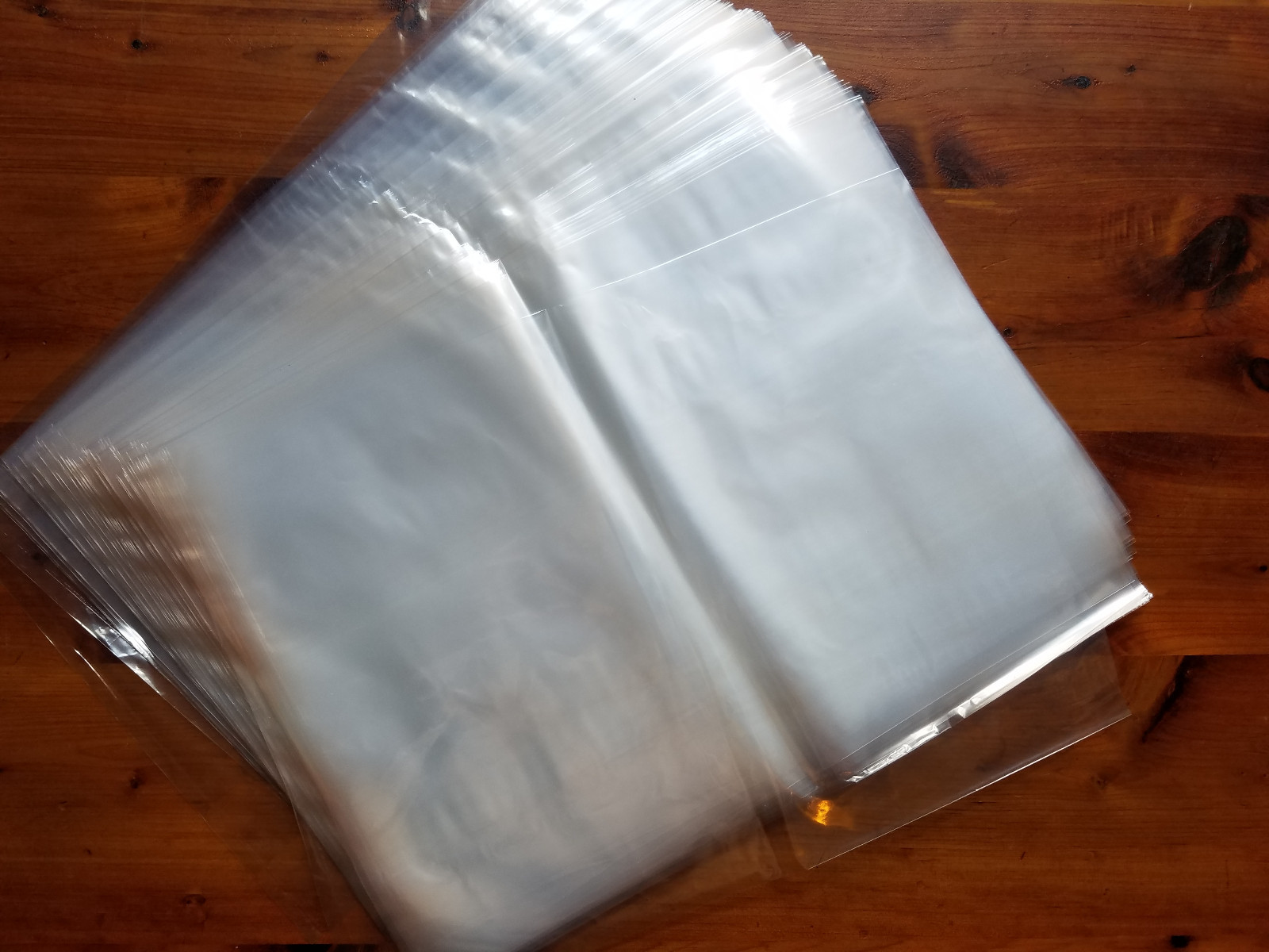 100 – 18×24 Clear Poly Plastic Bags Packaging Shipping Lay-flat Baggie 1 Mil FDA