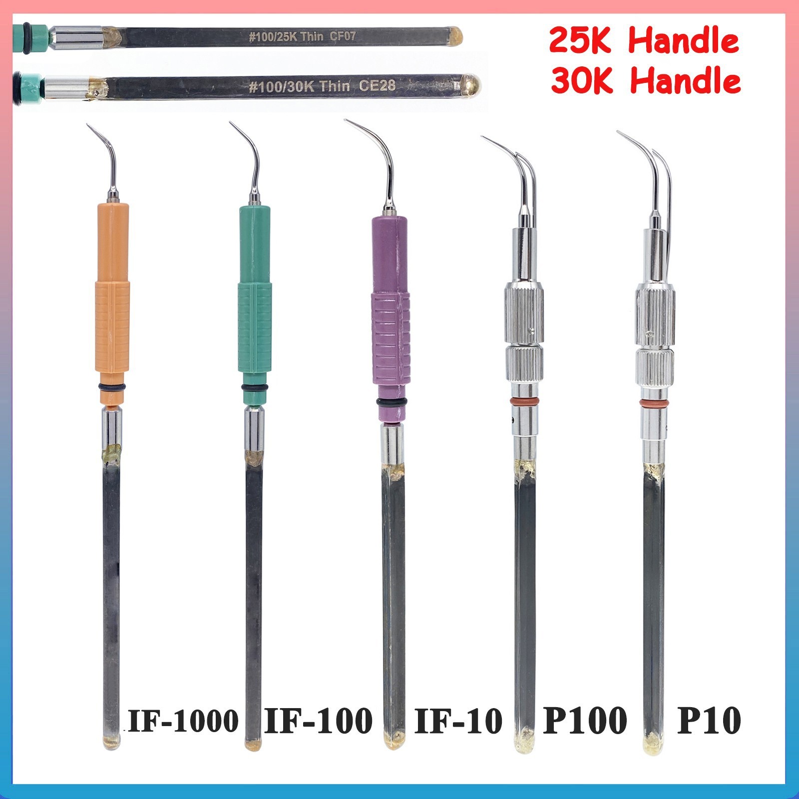 Inserts IF10 IF100 IF1000 P10 P100 Scaler Tip Dental Insert 30K/25K Tips ALL