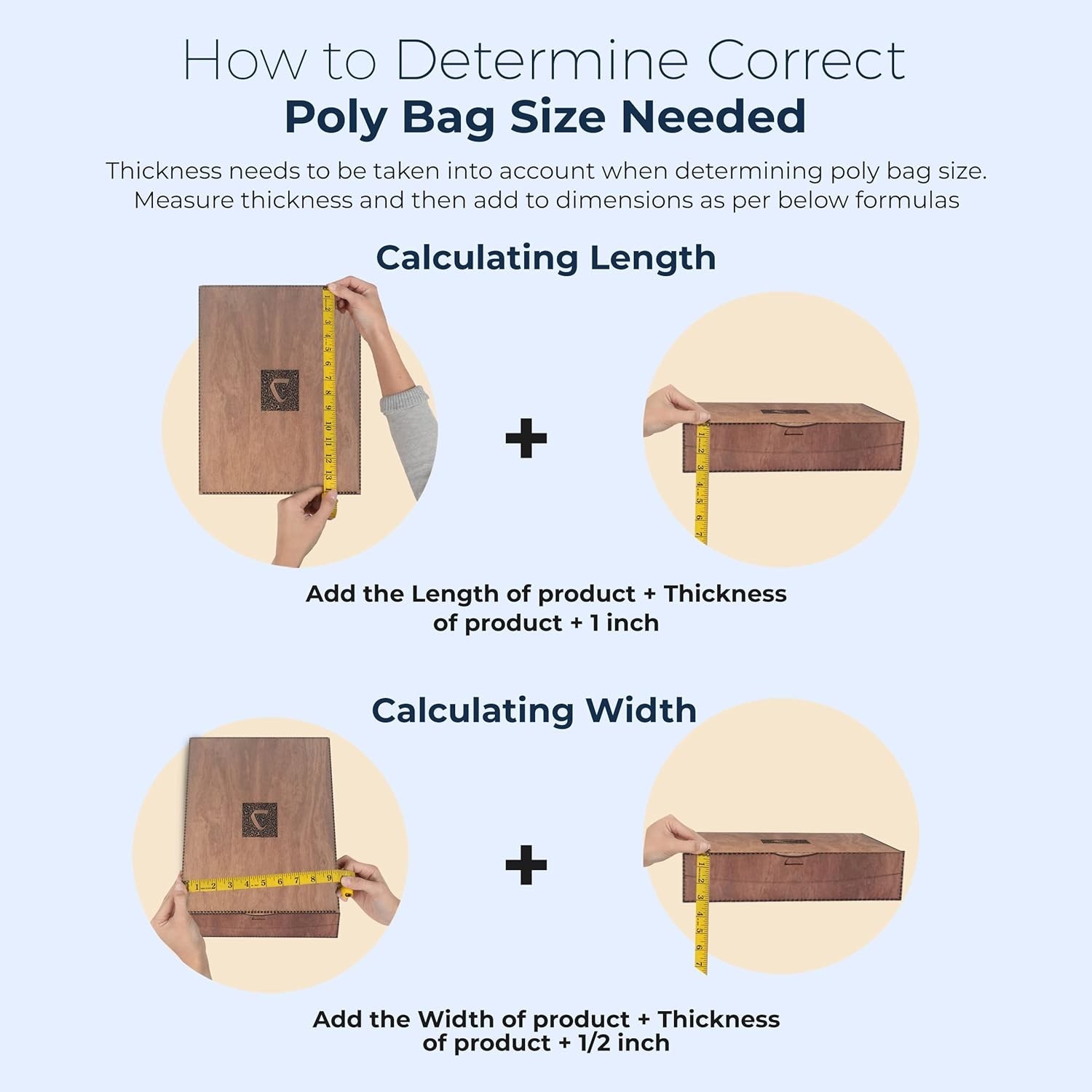 Poly Bags with Suffocation Warning 6×9″, 8×10″, 9×12″, 11×14″ – Combo Pack of…