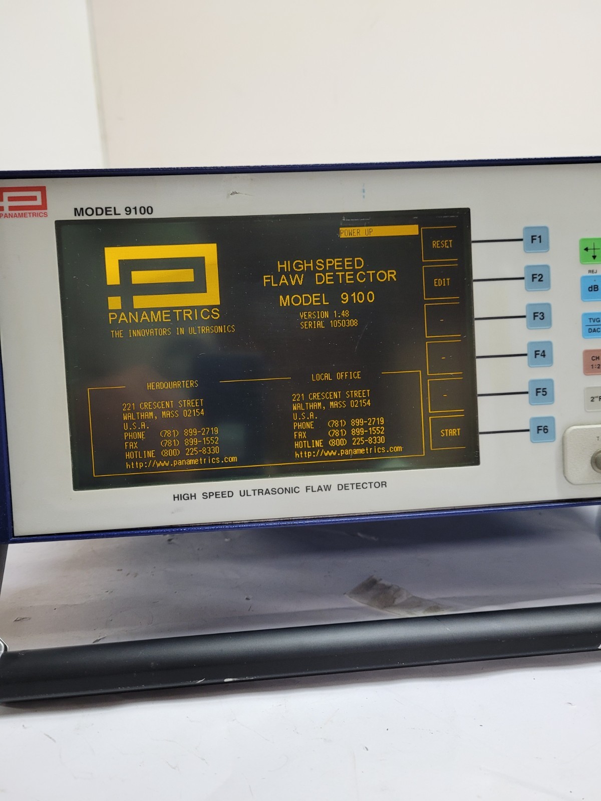 Panametrics 9100 High Speed Ultrasonic Flaw Detector Version 1.48