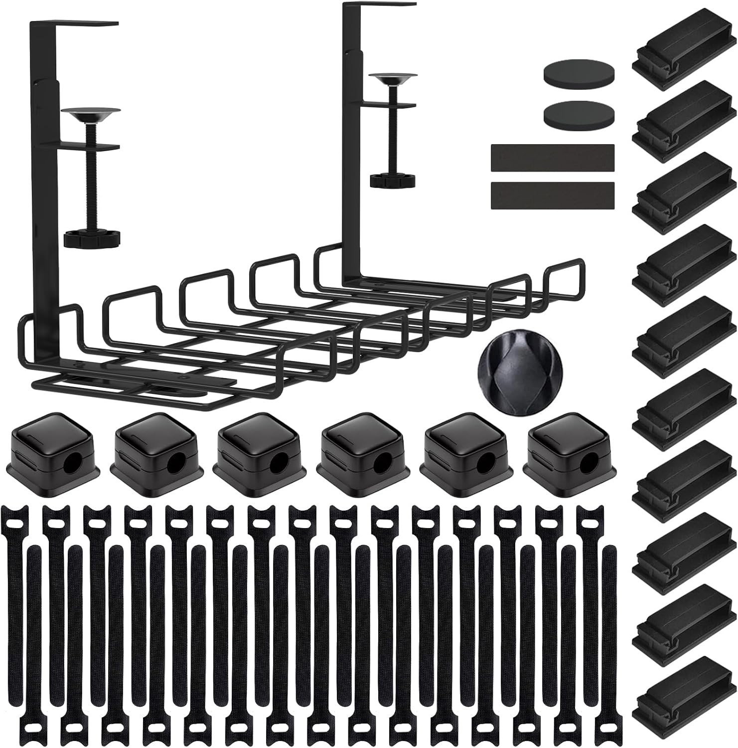 Under Desk Cable Management Tray Organizer Steel No Drill Organizador De Cables