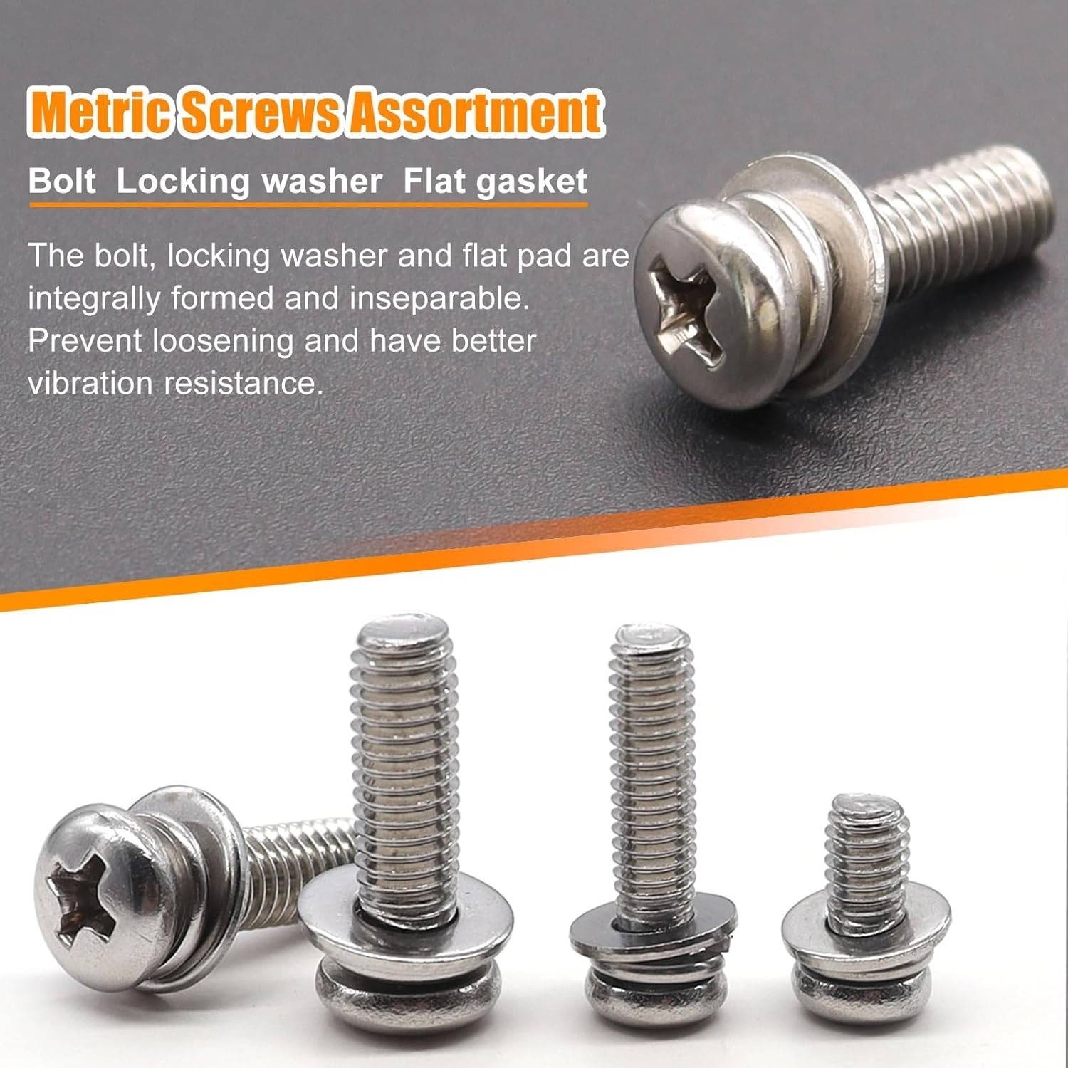 500Pcs Nut and Bolt Assortment Kit,M2 M2.5 M3 M4 M5 Machine Screws, 304 Stainles
