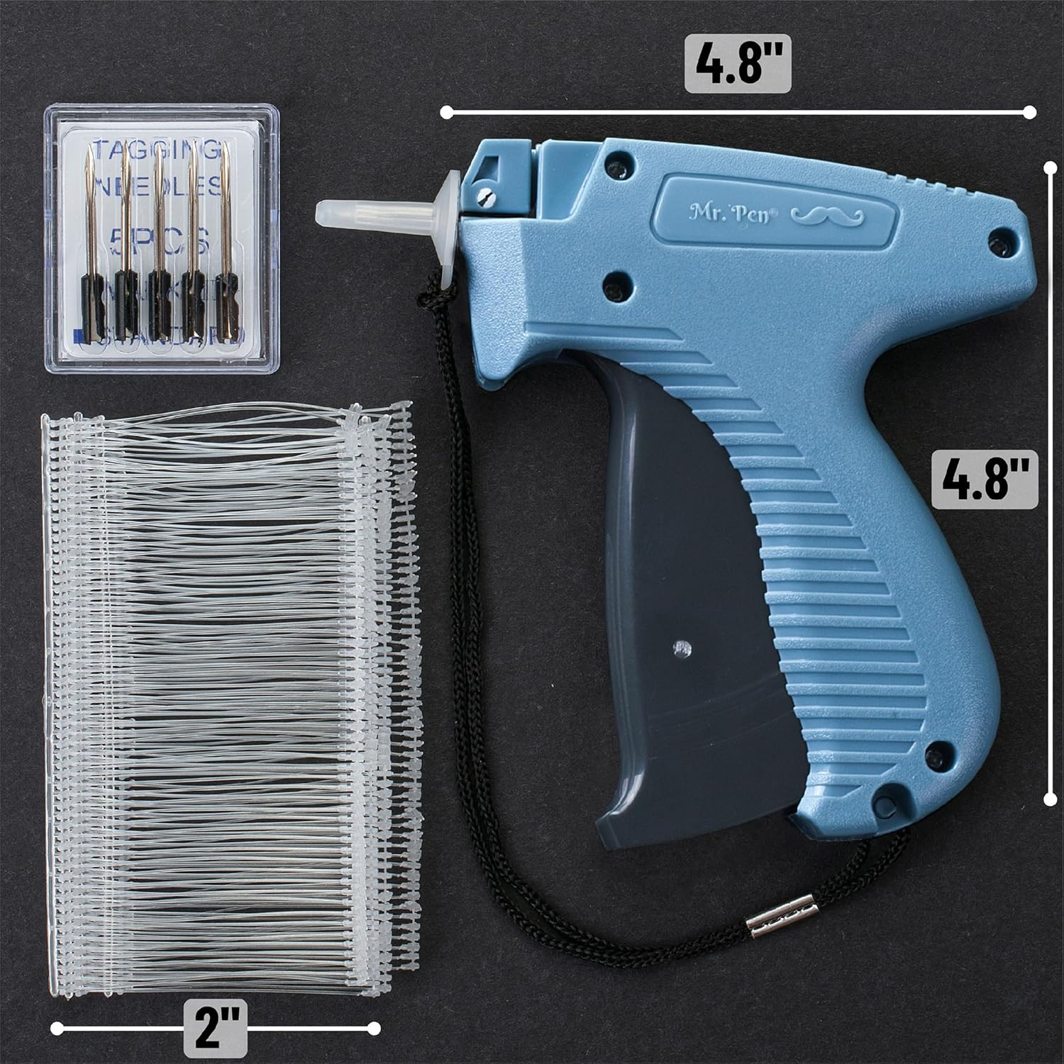 – Price Tagging Gun, Hangtag Attacher with 1000 Barbs | 2″ Long Barbs Fasteners