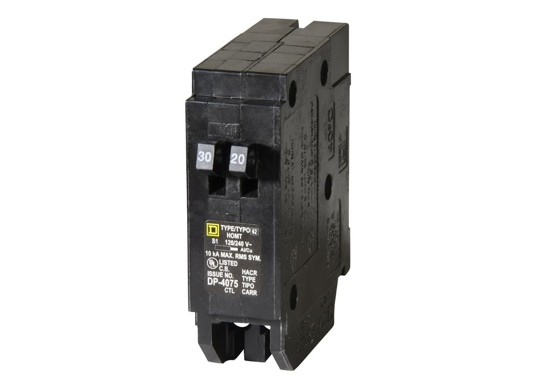 Square D – HOMT3020CP Homeline 1-30-Amp 1-20-Amp Single-Pole Tandem Circuit