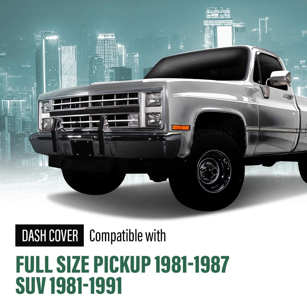 Red TPE Dash Bezel Cover Chevy for GMC Full Size Pickup 81-87 SUV 81-91