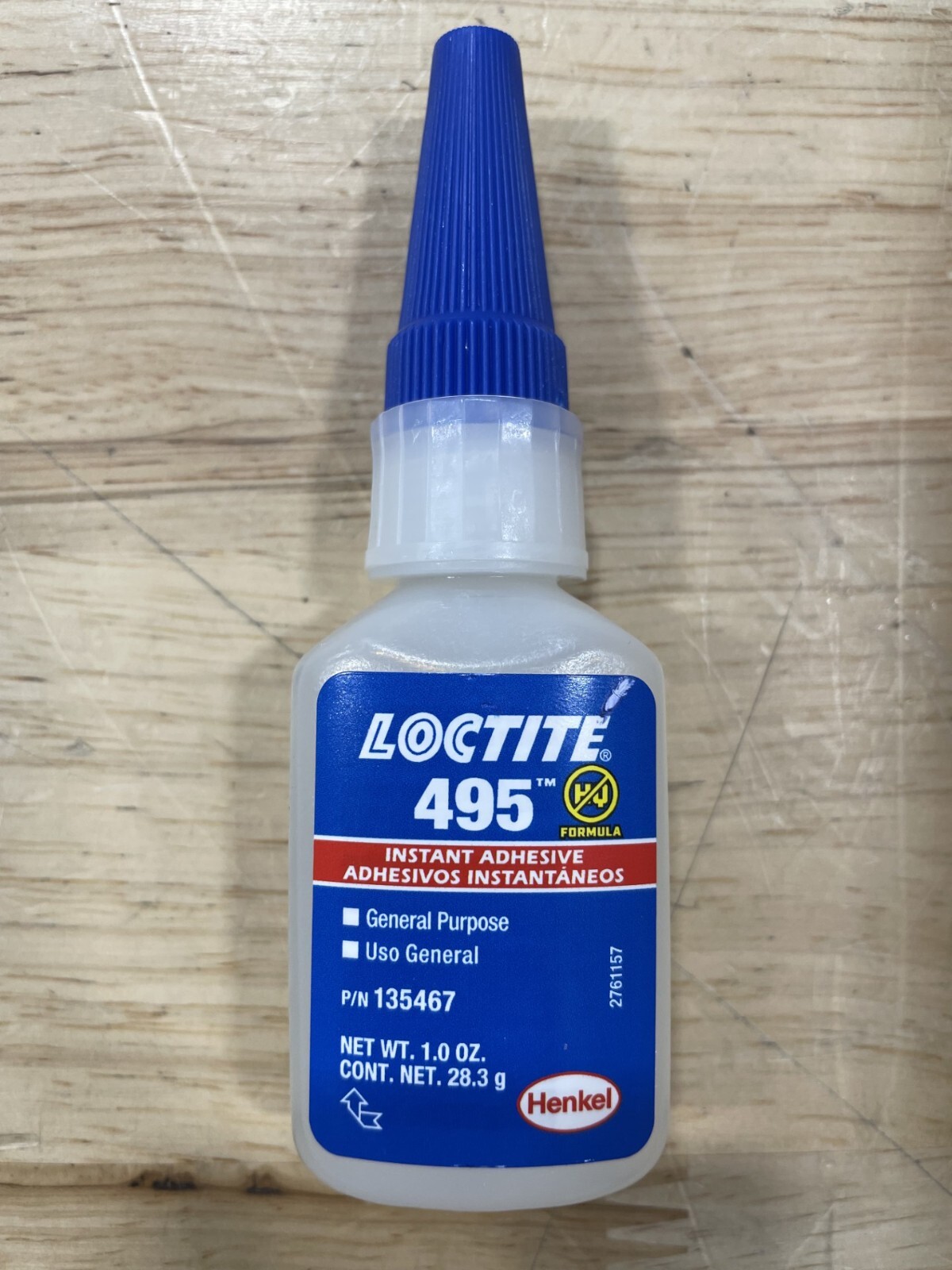 Loctite 495 Super Bonder Instant Adhesive (135467), Clear, 1 oz., Exp. 02/2026