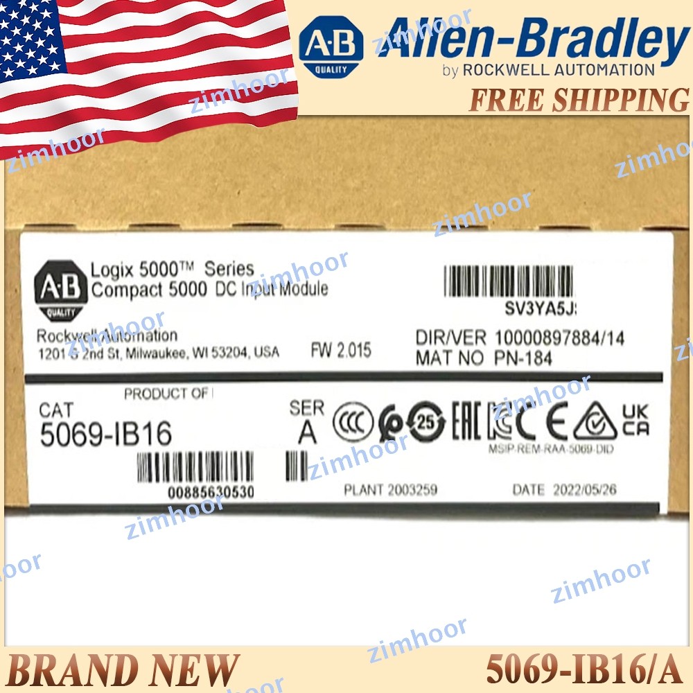 5069-IB16/A Compact 5000 DC Input Module AB FreeShip US Stock SameDay