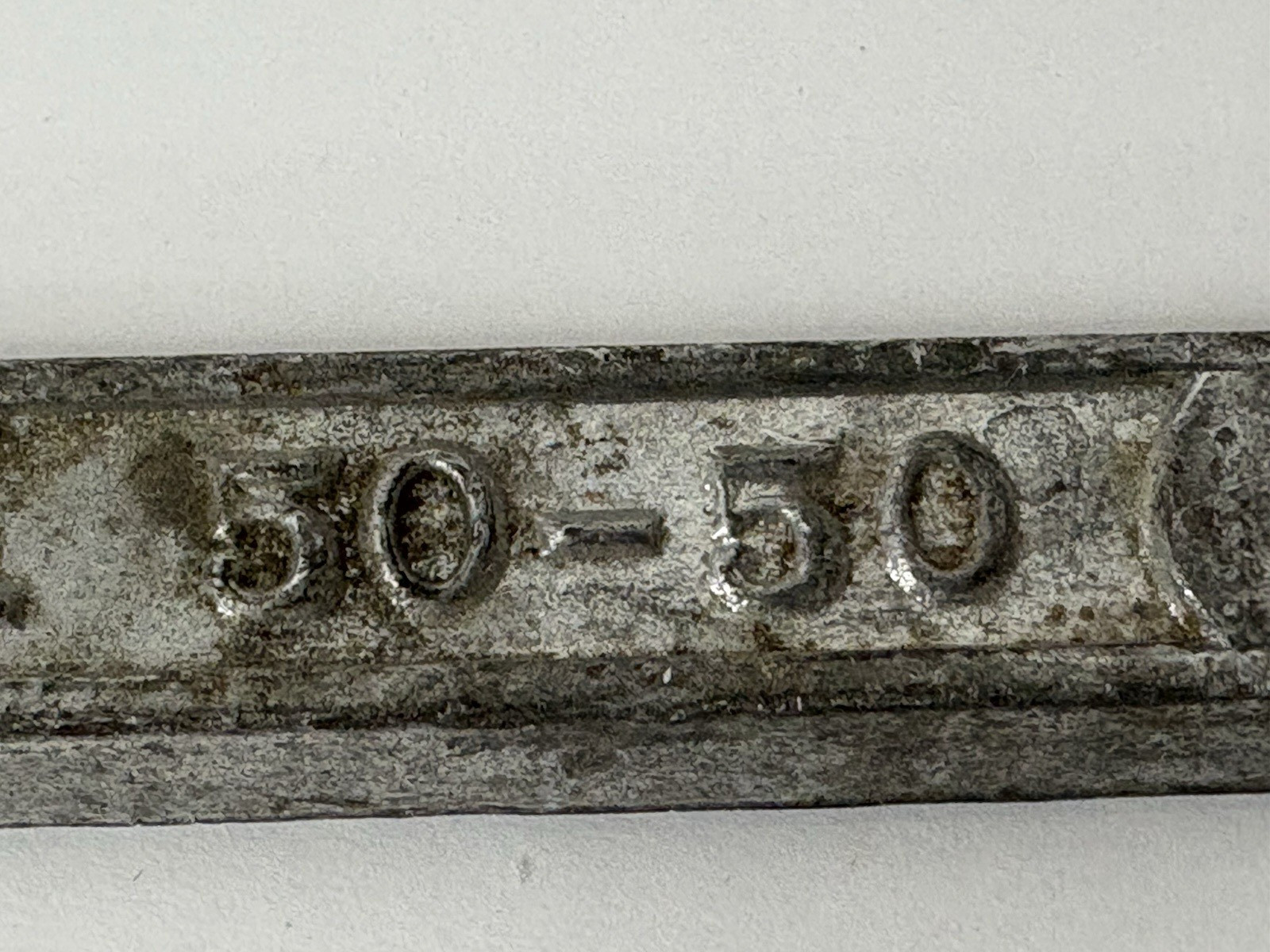 TIN LEAD SOLDER BAR 50/50 WARRANTED 3/4″ x 13″ Grade A Approx 1 lb 8 oz