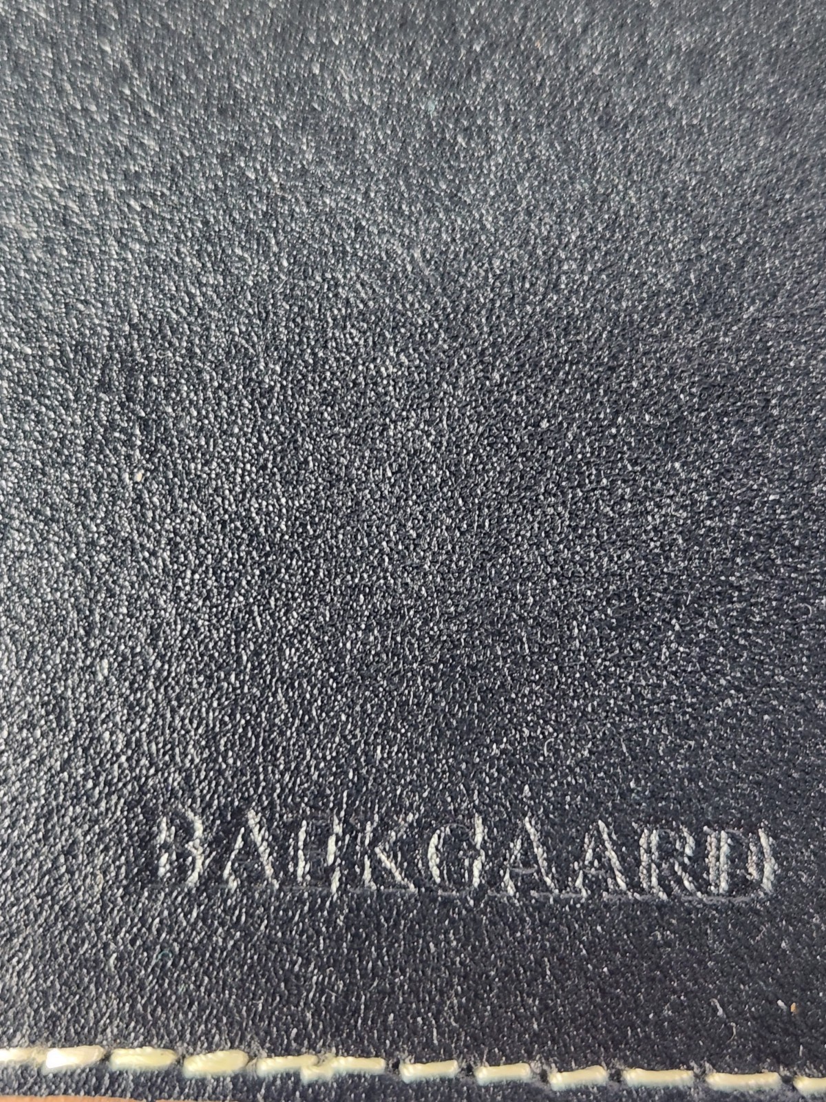 Baekgaard Rare Black Leather Zip Around Organizer Agenda Portfolio 10” X 7” NEW!