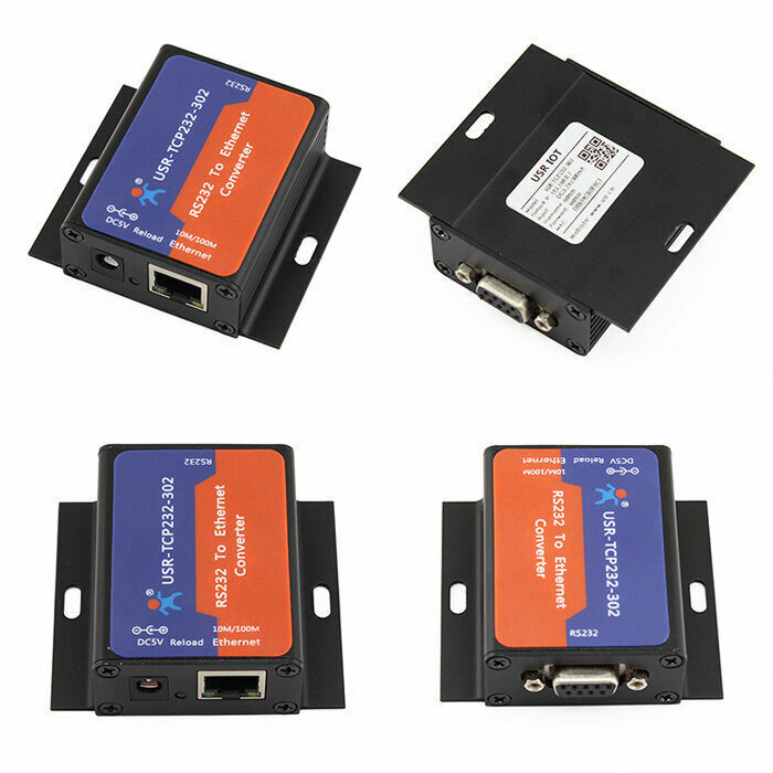 4 Pcs USR-TCP232-302 Tiny Size Serial RS232 to Ethernet TCP IP Server Module
