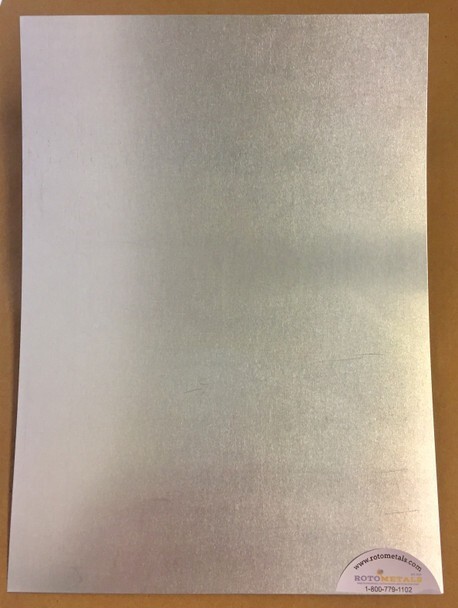 Zinc Sheet Sample 020-027″ X 8 inches X 11 inches by Rotometals