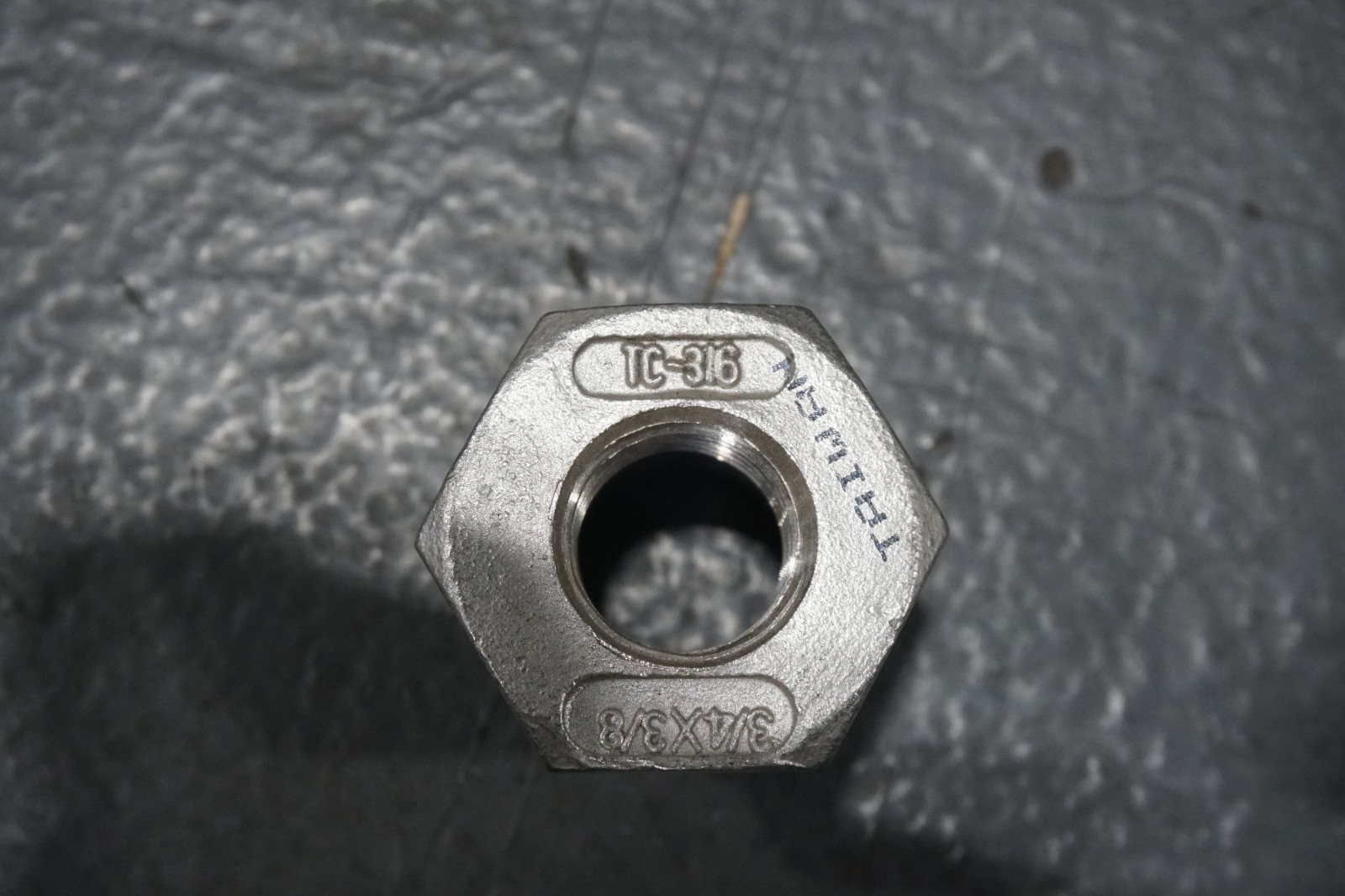 Merit SSI 20845 3/4″X3/8″ Hex Bushing, Reducing, 316ss, Free Shipping