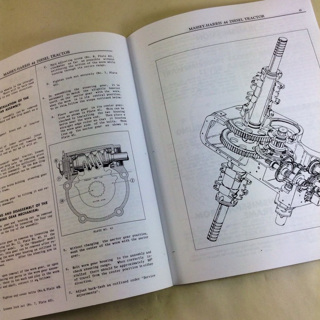 Massey Harris 44 Diesel Tractor Service Repair Parts Owners Operators Manuals