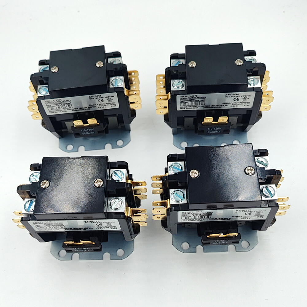 8PCS 2 Pole Magnetic Contactor 40 Amp 120VAC Coil XKJL1-40/2 US