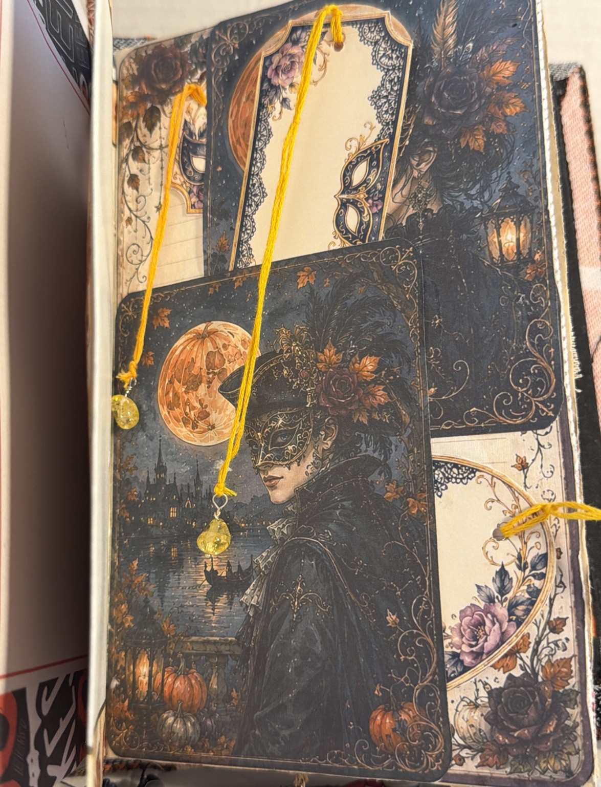 Junk Journal Halloween Spellbound Scary Tales Handmade Memory Note Book 74 Pages