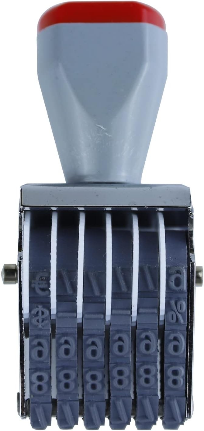 6 Digit Number Roller Stamp Changeable Date Price
