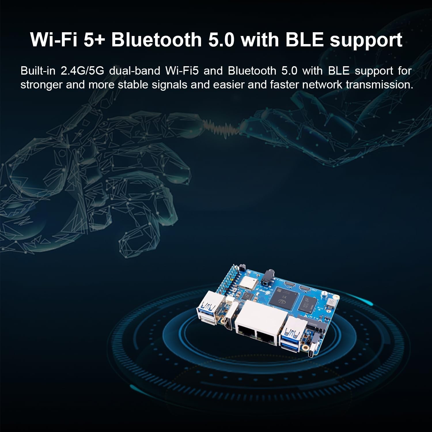 RISC-V Single Board Computer 8-Core 64-Bit, 2GB/4GB/8GB LPDDR4x, Wi-Fi/Bluetooth