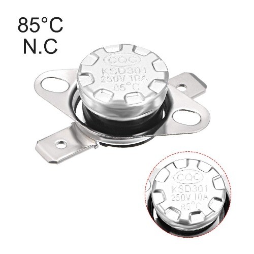 KSD301 Thermostat 85°C 185°F 10A Normally Closed N.C Adjust Number of Items: 5