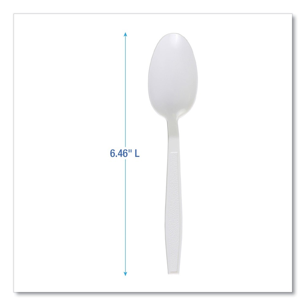 Boardwalk TEAHWPPWH Heavyweight Polypropylene Teapoons – White (1000/CT) New