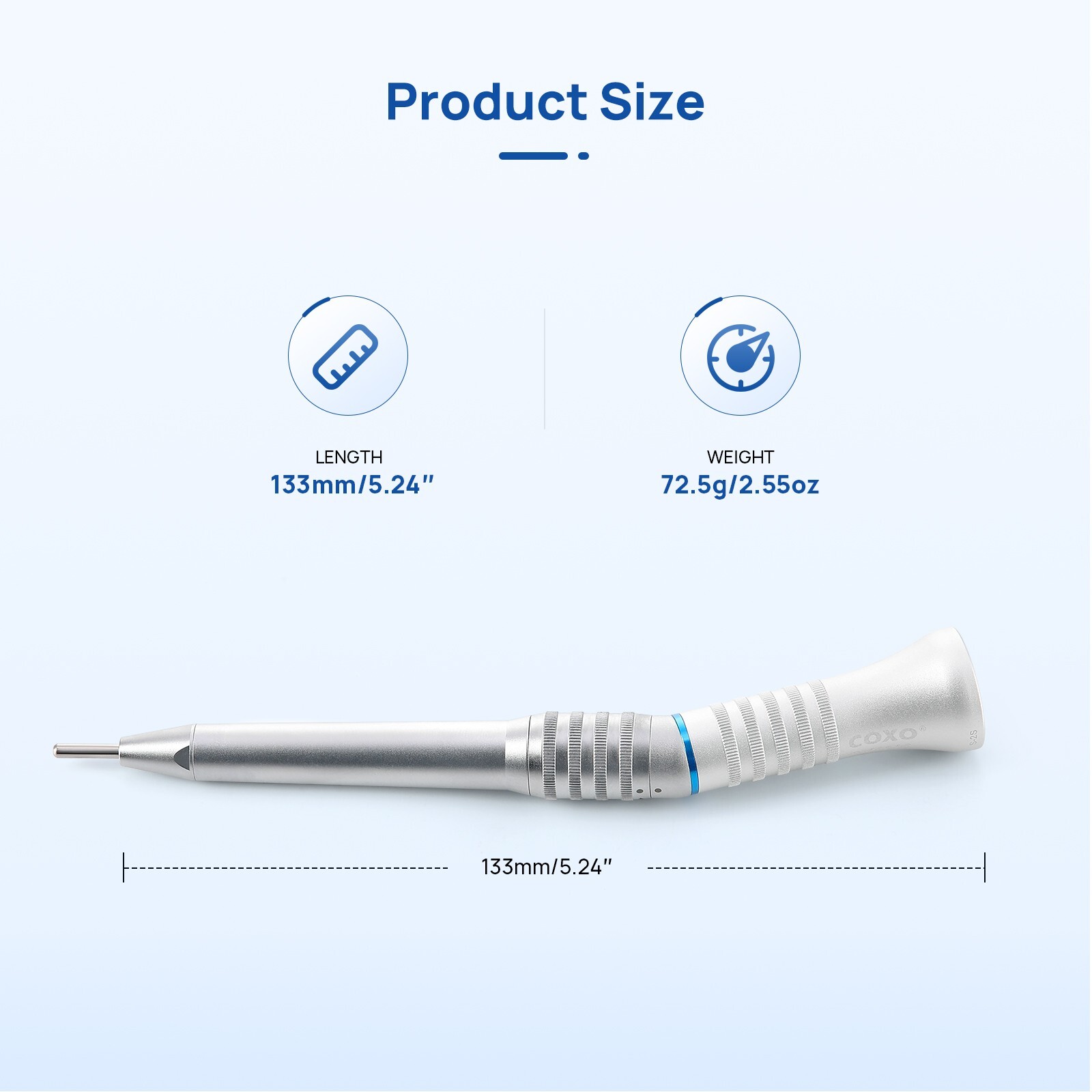 COXO Low Speed Handpiece Surgical Operation Dental 20°Straight Head 1:1 External