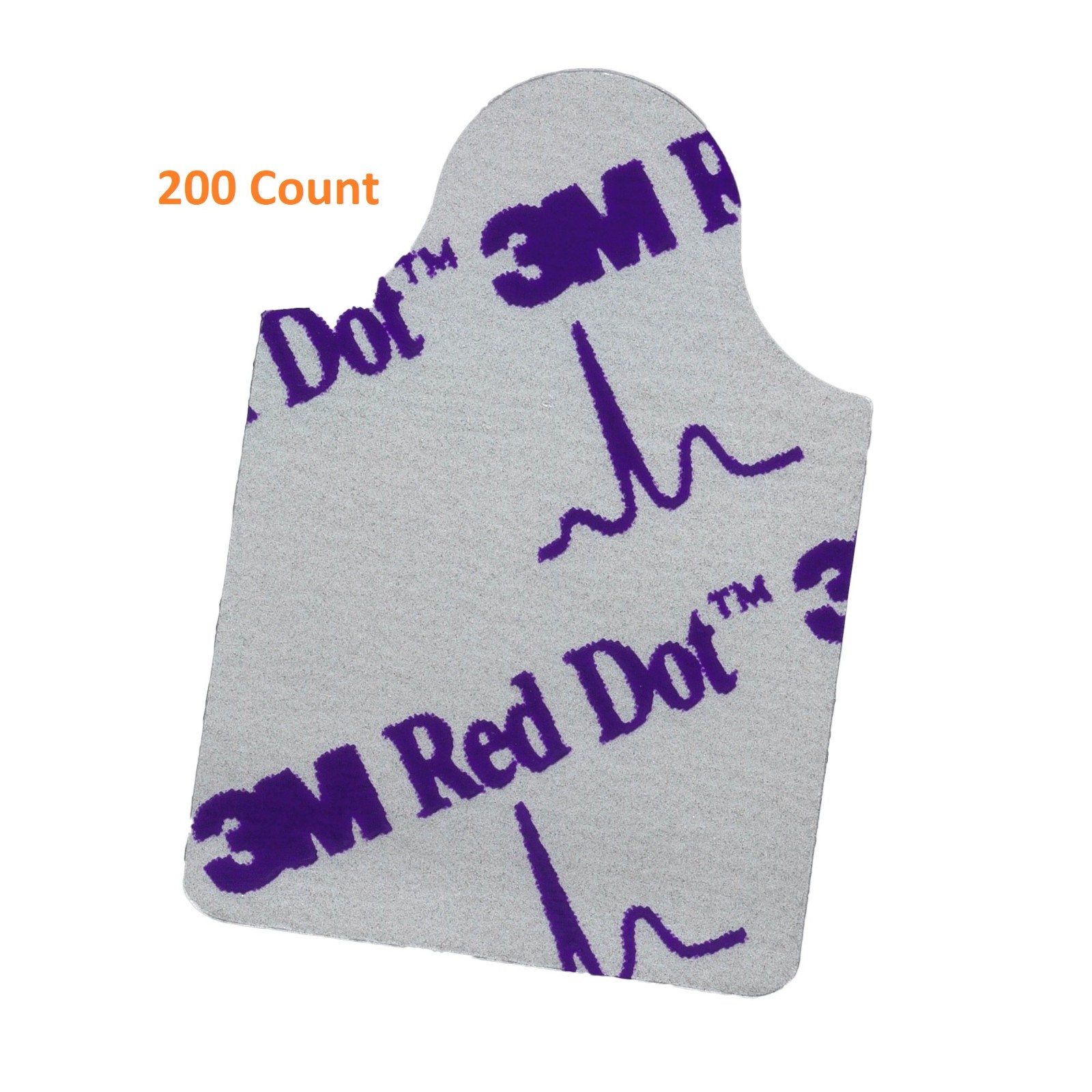 200 ECG EKG 3M Red Dot Resting Tab Electrode Monitoring Tab Clip Connector 2360