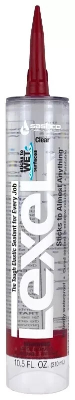 NEW CASE OF (12) Sashco 13010 Lexel Sealant 10.5 oz Cartridge Clear-8188195