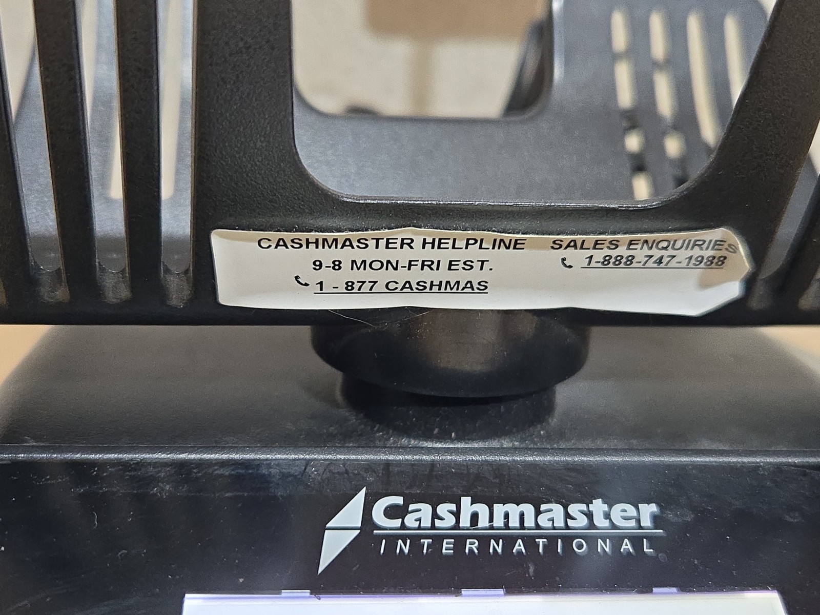 Cashmaster International Sigma 105 Cash Counter Scale Basket w/ Charger TESTED
