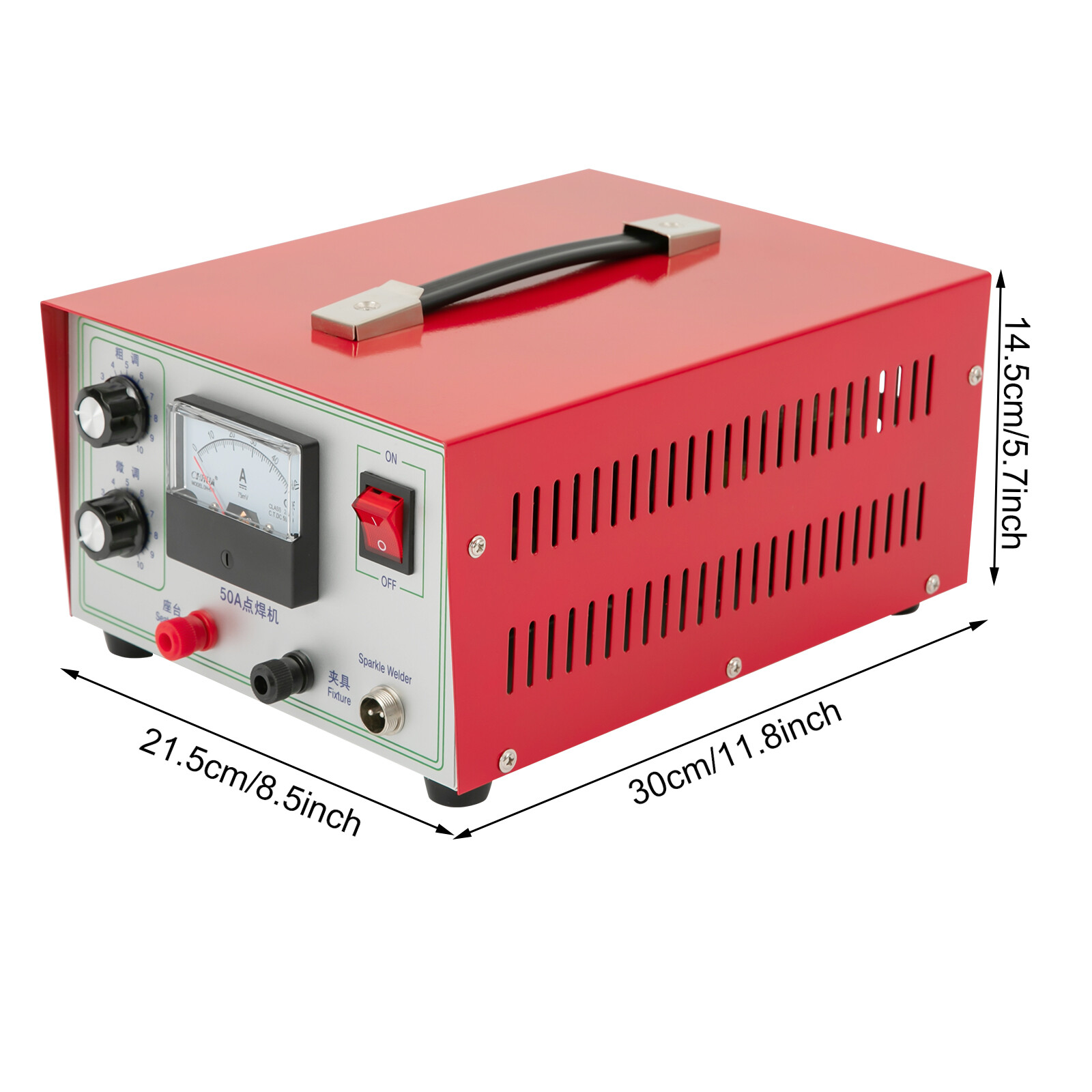 50A Countertop Jewelry Welding Machine Jewellery Spot Welder 500W 0.5-1.2mm